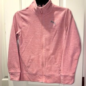 Girls Full Zip Puma Fuzzy Fleece